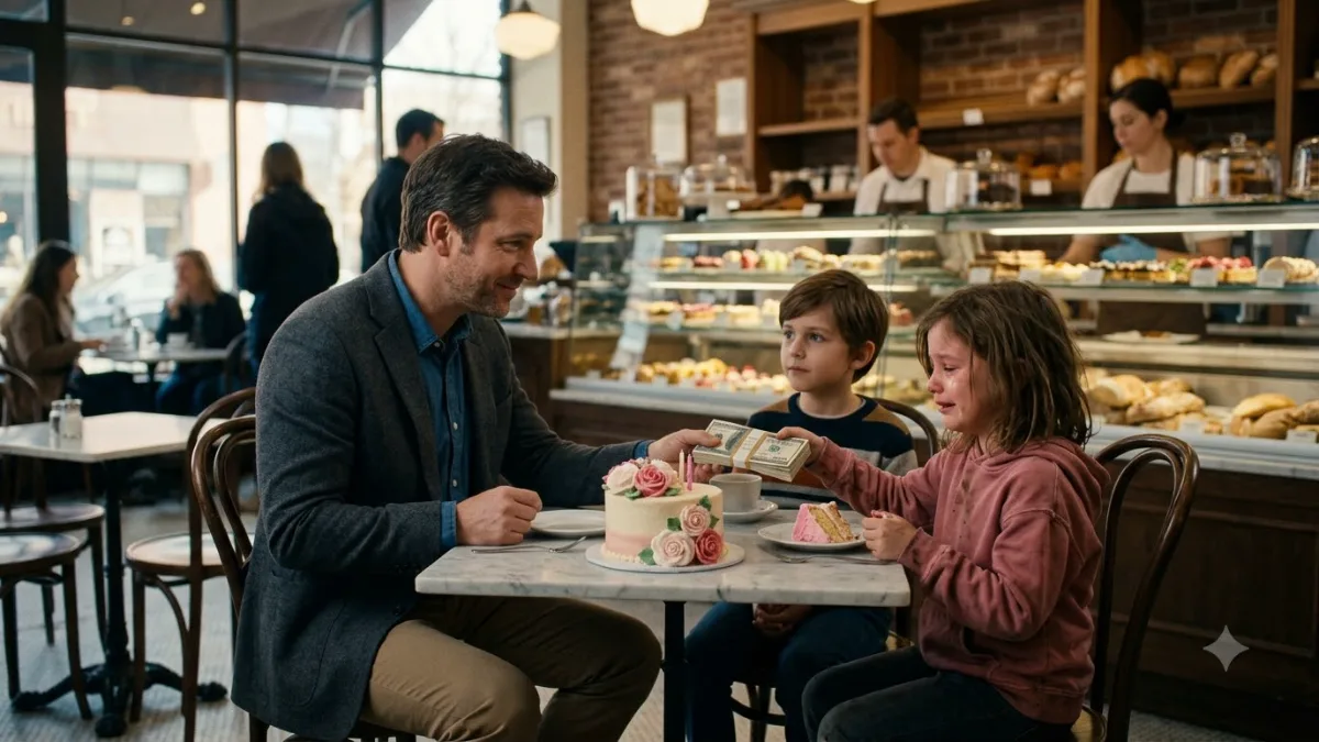 A Wealthy Man Buying A Cake For A Homeless Girl Revealed A Hidden Past banner