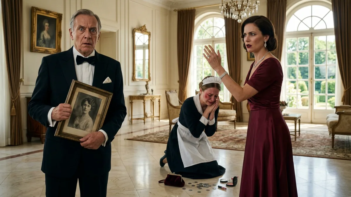 A Wealthy Woman Slaps Her Maid But Her Husband Recognizes The Photo banner