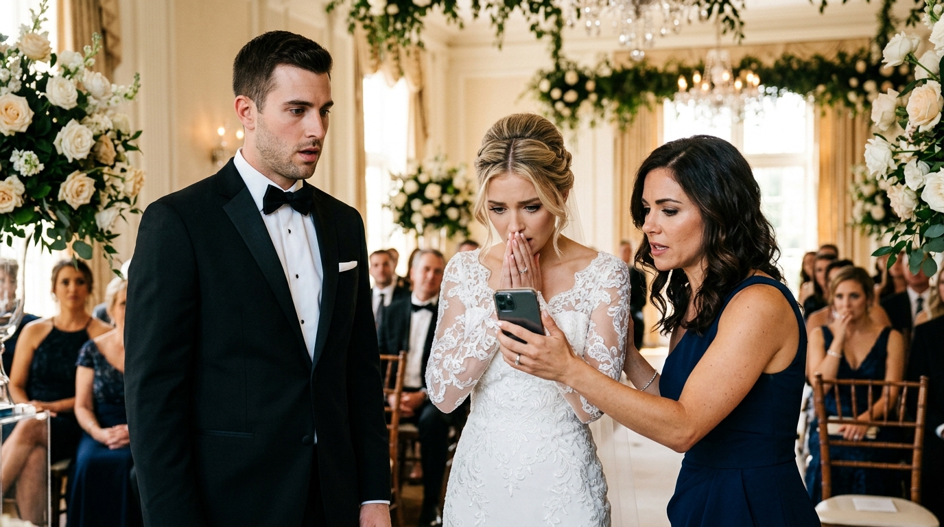 A Woman Crashed the Ring Ceremony… Then Said, “He’s My Husband banner