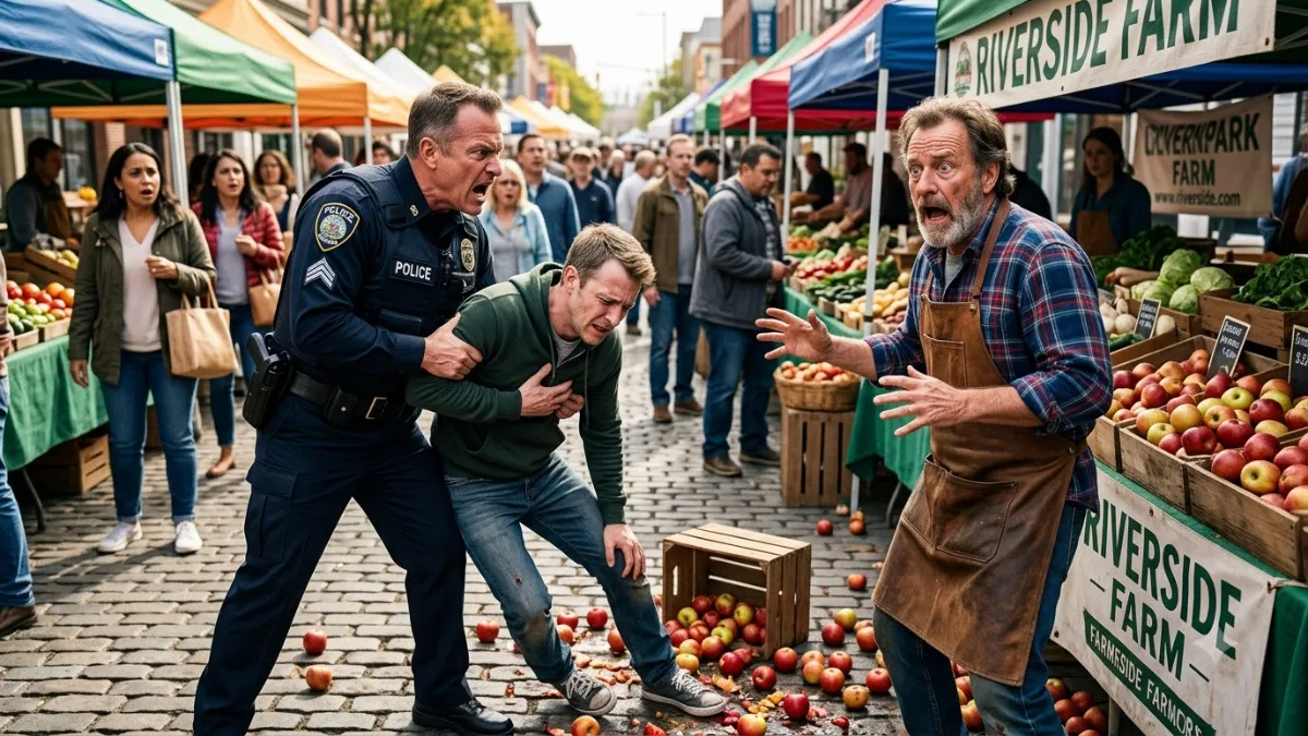 Arrogant Market Vendor Brutally Assaults Innocent Shopper Before Shocking Police Chief Reveal banner