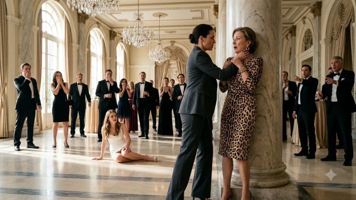 Arrogant Matriarch Brutally Assaults Young Guest At Grand Ballroom Gala banner