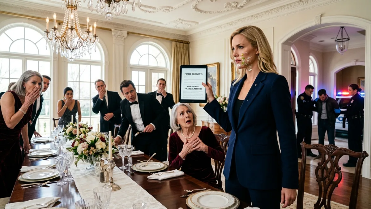 Arrogant Matriarch Humiliates Heiress At Dinner Before Explosive Arrest banner