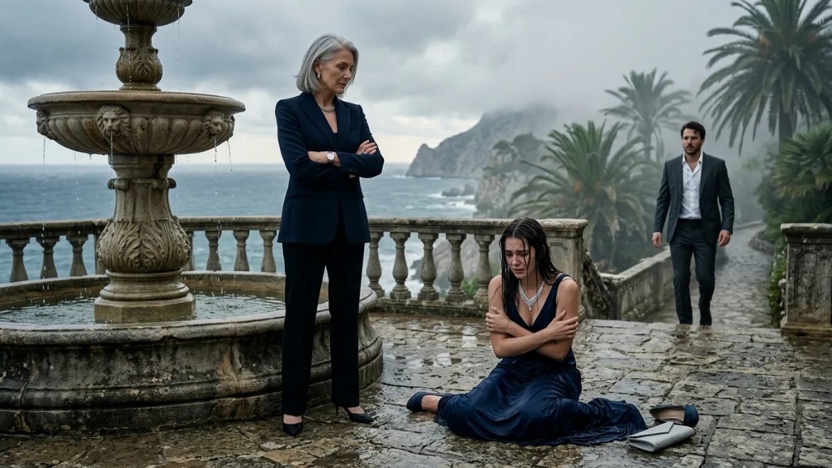 Arrogant Socialite Attacks Real Estate Mogul On Foggy Cliffside banner
