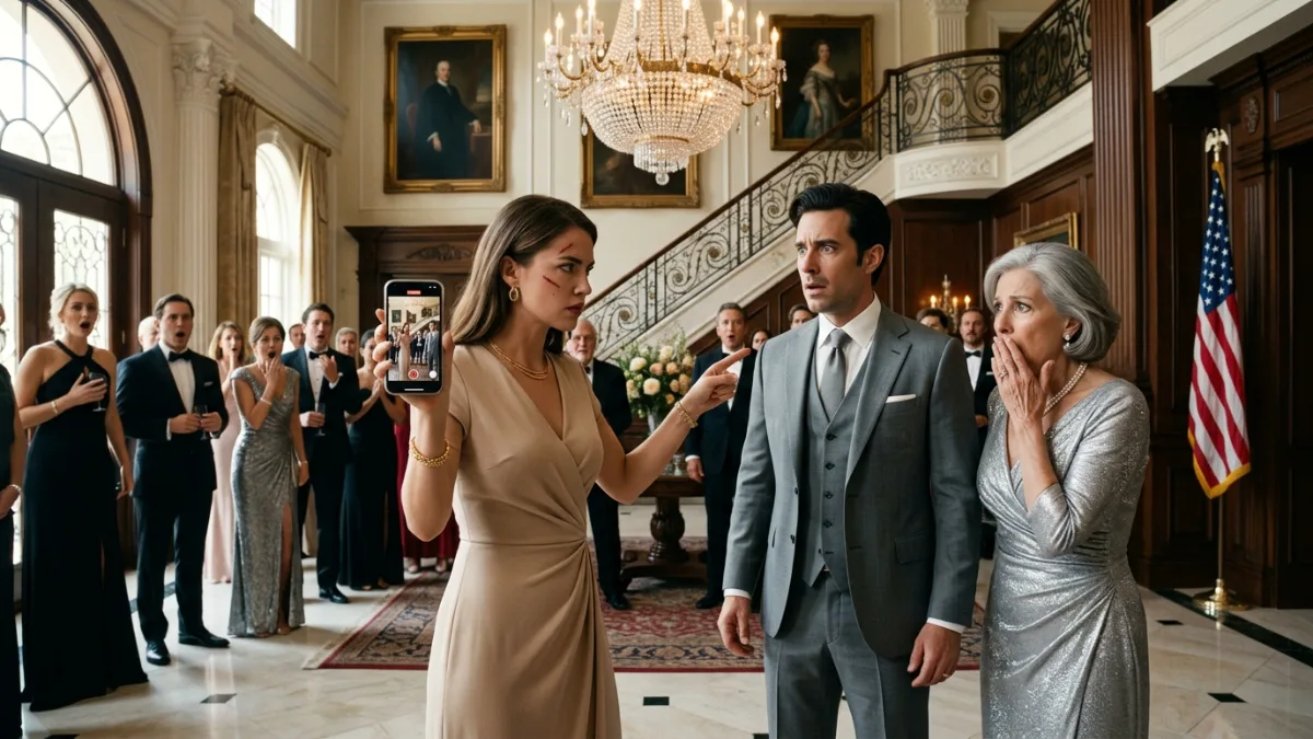 Arrogant Son Slaps Injured Wife In Luxury Foyer banner