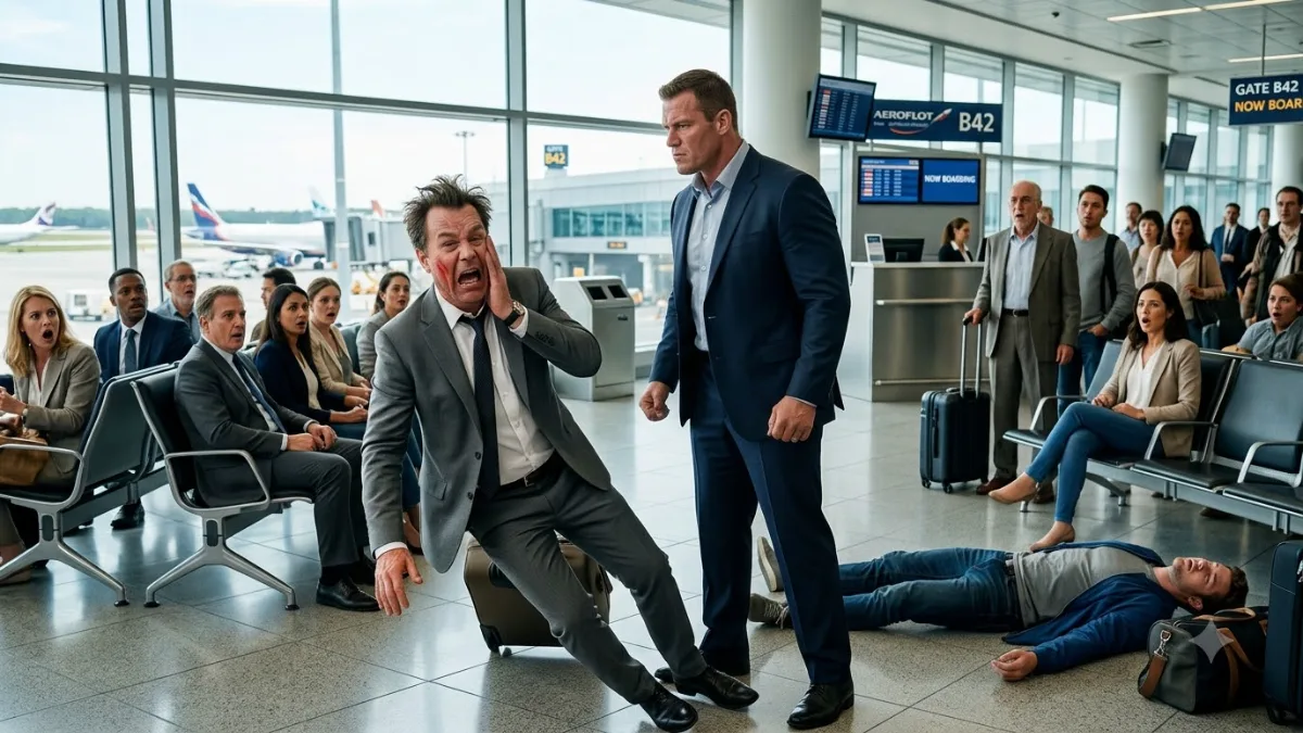 Arrogant Traveler Brutally Assaulted At Airport Gate Before Shocking Family Reveal banner