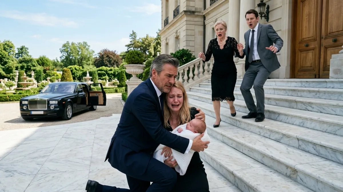 Cruel Mother-In-Law Throws Newborn Baby And Mother Out Into The Rain banner