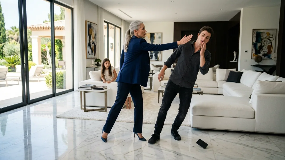Fierce Mother Rescues Daughter Inside Luxury Mansion banner