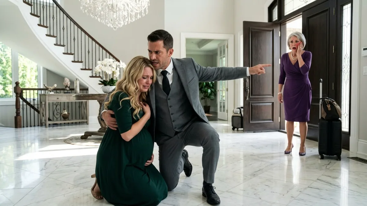 Her Mother-In-Law Pushed Her Down But Her Husband Arrived Just In Time banner