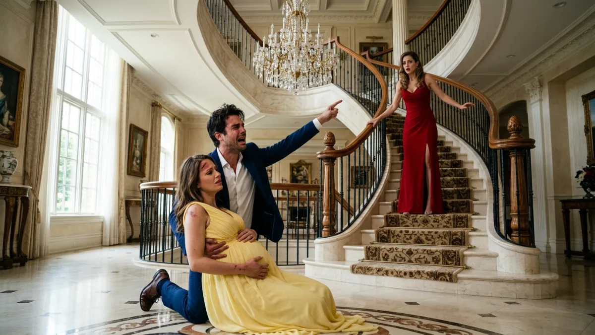 Jealous Heiress Pushes Pregnant Sister-In-Law Down Grand Staircase banner