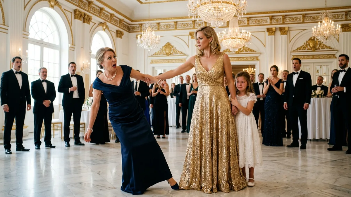 Protective Mother Intervenes As Cruel Matriarch Attempts To Strike Young Girl banner