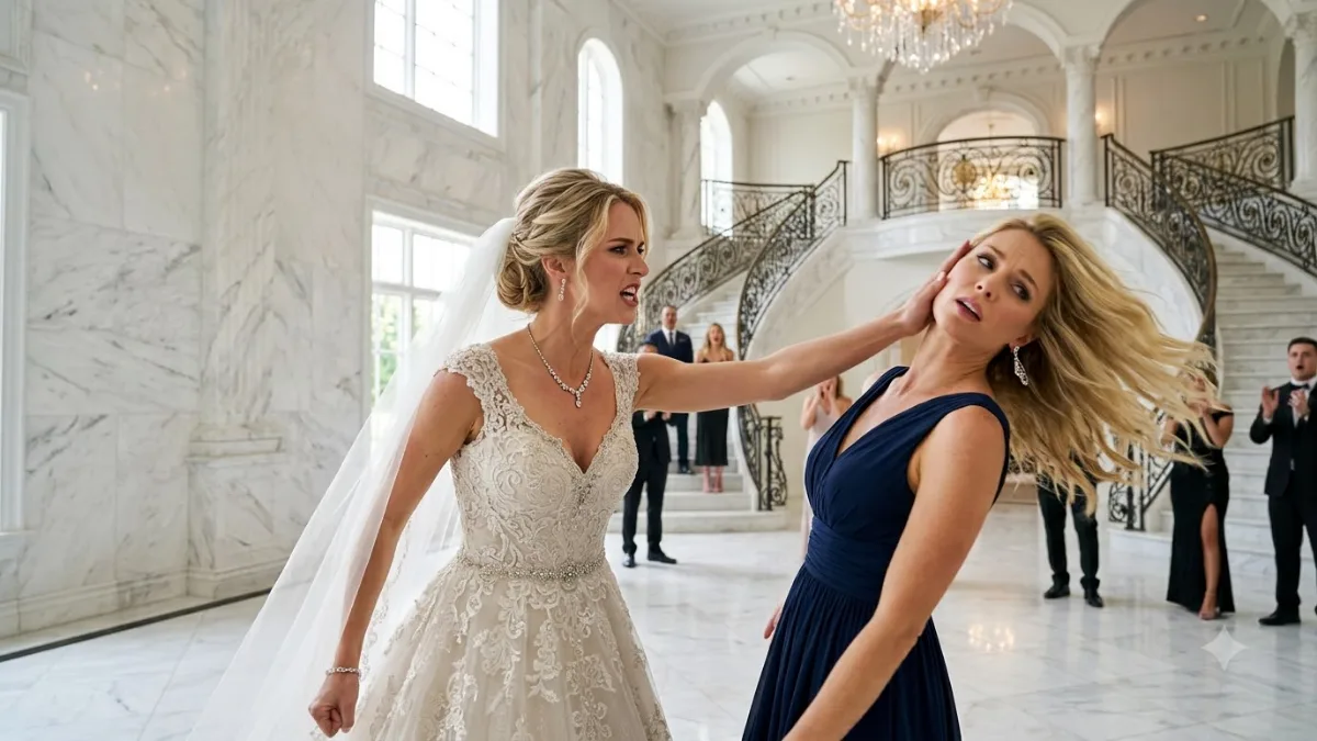 Rich Bride Slaps Arrogant Woman Who Framed Maid At Mansion Wedding banner