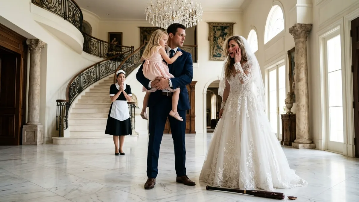 She Raised Her Bat At The Maid Until Her Groom Took Action banner