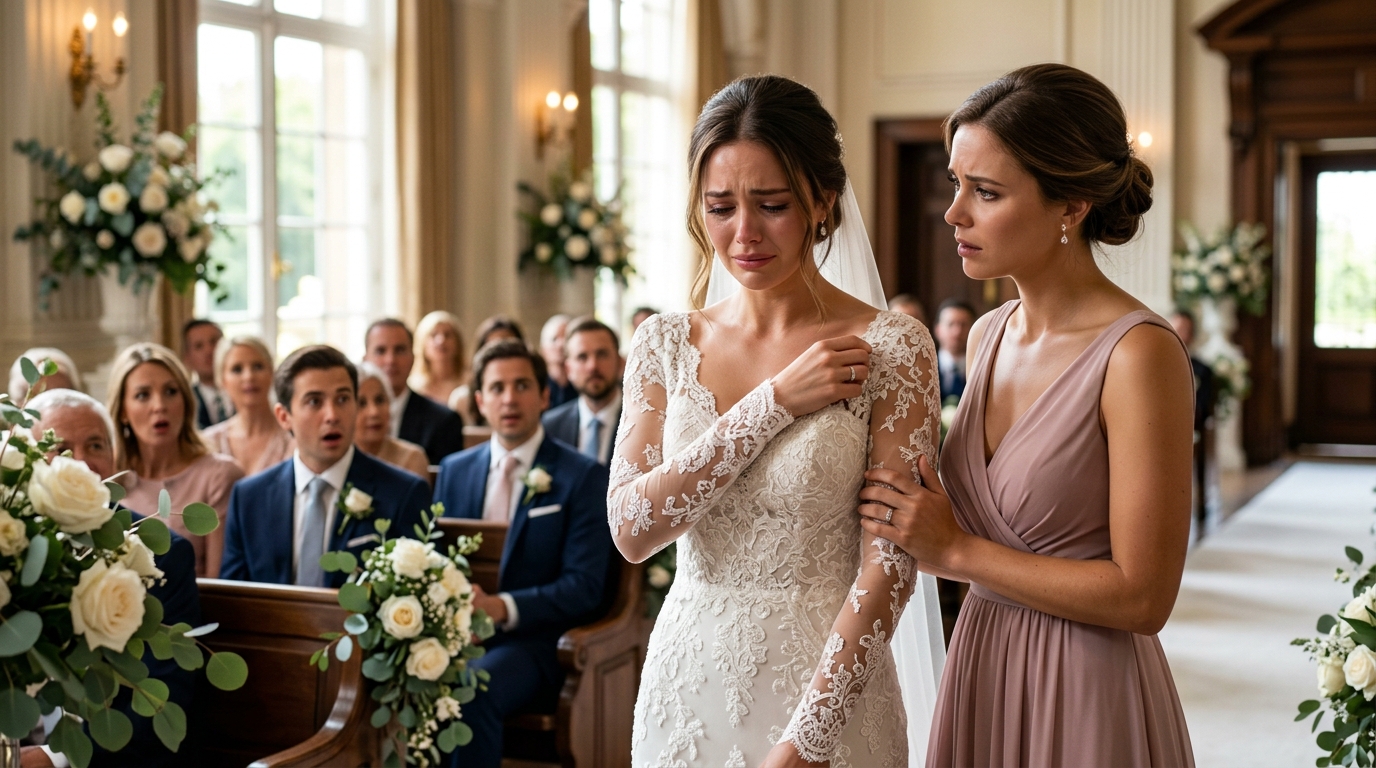 She Was Ready to Walk Down the Aisle… Until One Woman Asked Everyone to Look at Her Arm banner