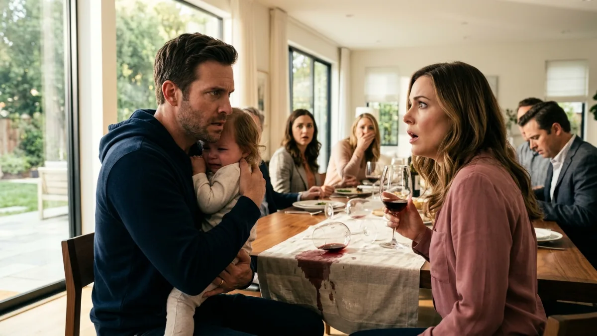 The Broken Glass At Family Dinner banner