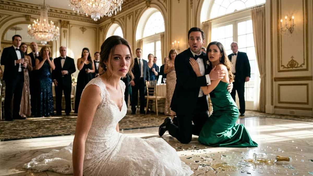 The Fallen Tower At The Wedding banner