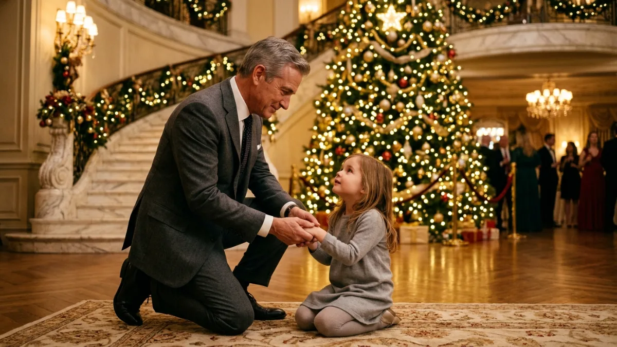 The Girl by the Christmas Tree banner