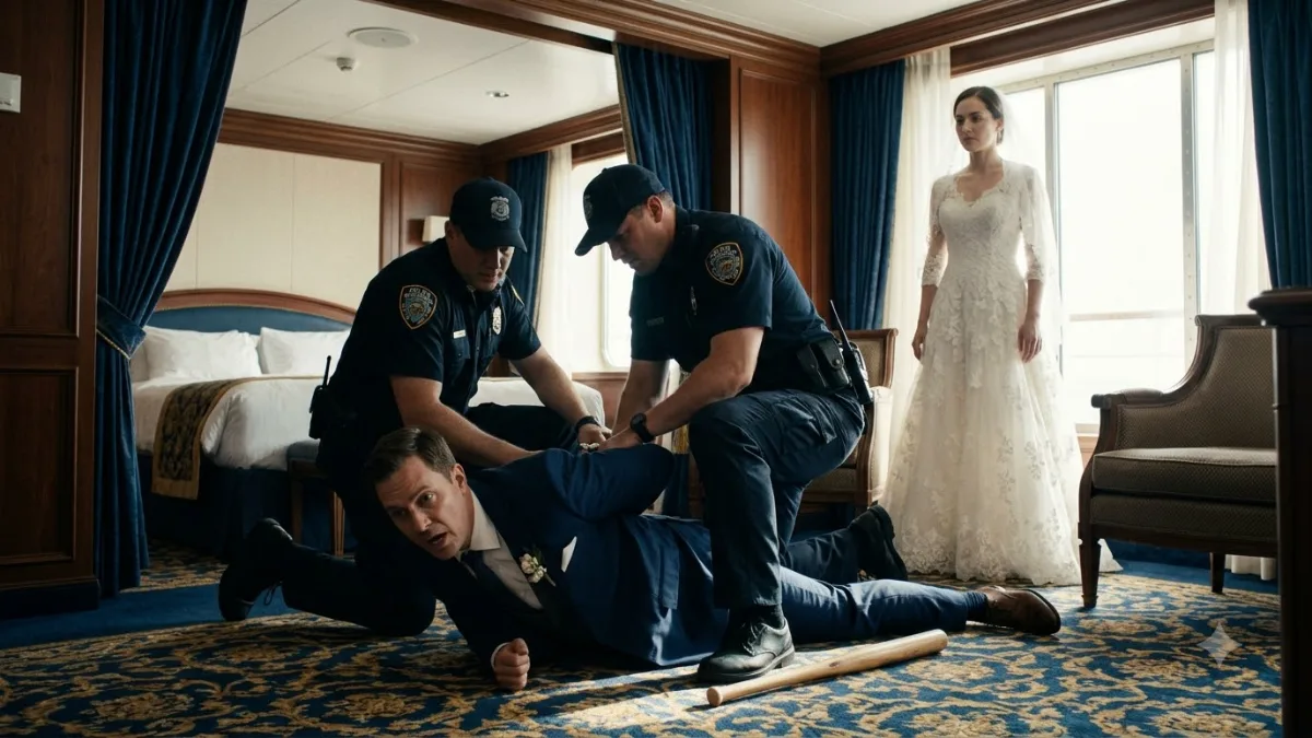 The Groom Brought A Baseball Bat To Our Luxury Cruise Wedding banner