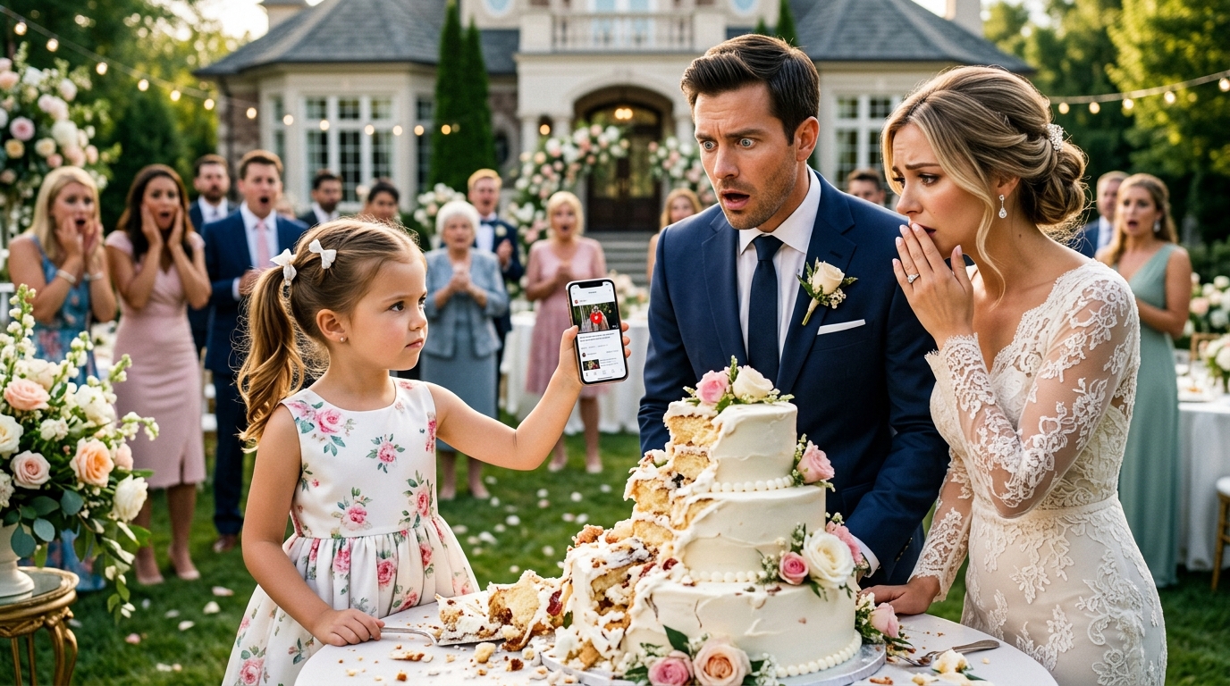 The Little Girl Dropped the Cake… Then One Video Changed the Entire Engagement Party banner