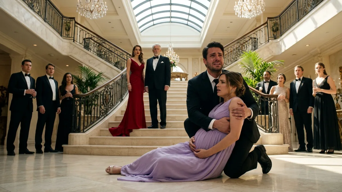The Secret Falling On Grand Staircase banner