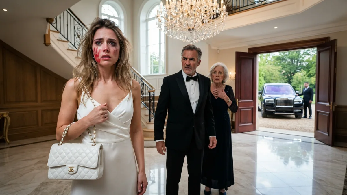 The Slap That Changed Everything Inside the Grand Mansion In the middle of a grand mansion, under a sparkling chandelier, one cruel moment changed everything. banner